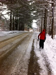 Winter walk Vermont