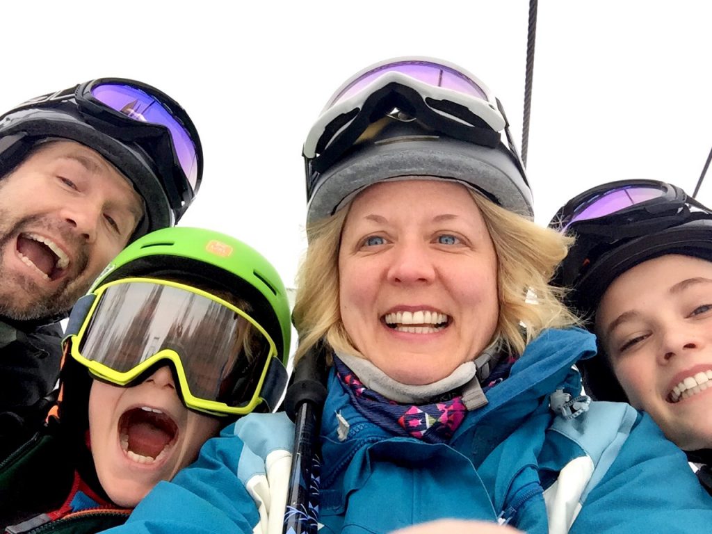 Family Ski Selfie