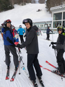 teen skiers