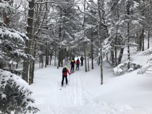 Skiing in Bolton Valley's backcountry