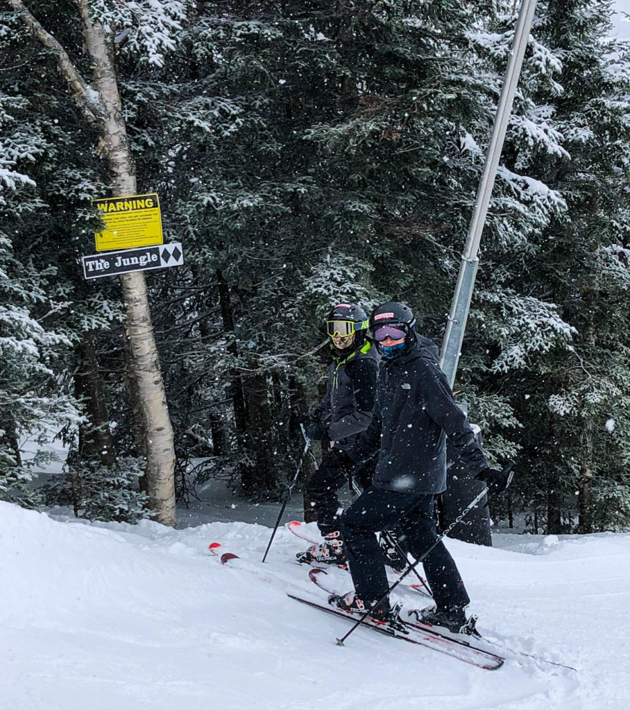 Burke Mountain Resort tree skiing