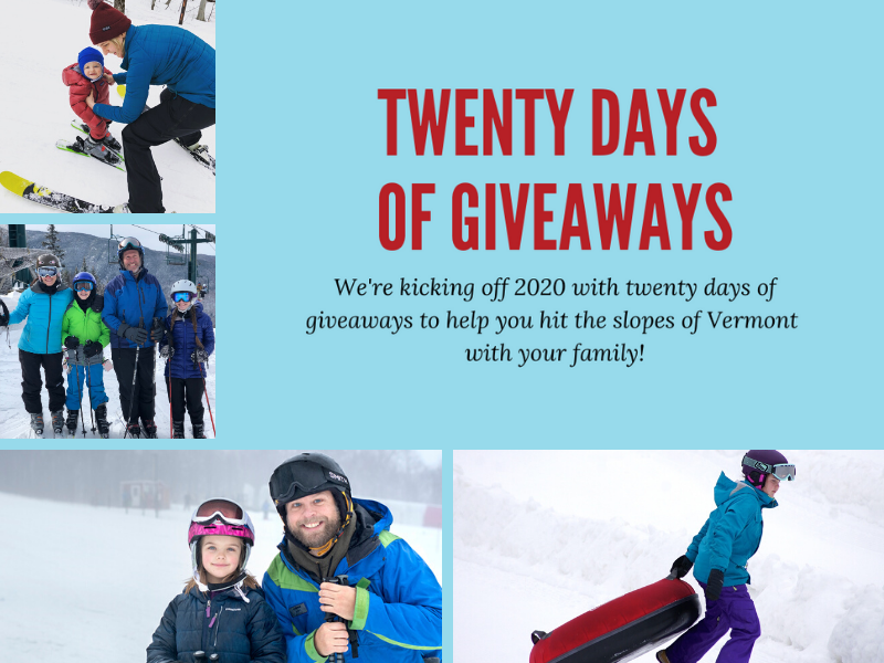Twenty Days of Vermont Family Giveaways for 2020