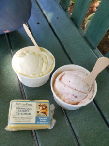 Billings Farm ice cream and cheese