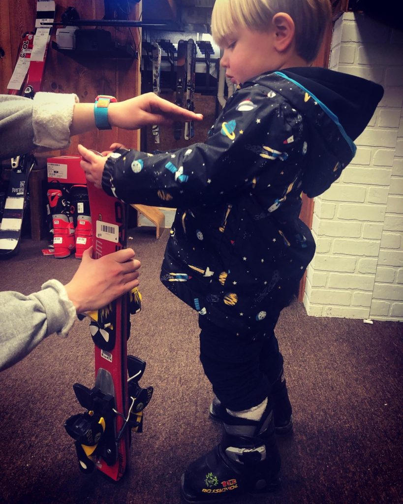 Renting skis for kids