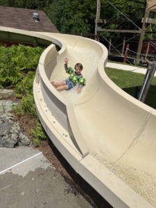 water slide at Smuggs