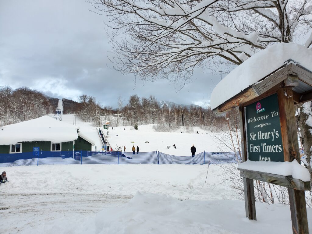 Learning to ski or snowboard at Smuggs