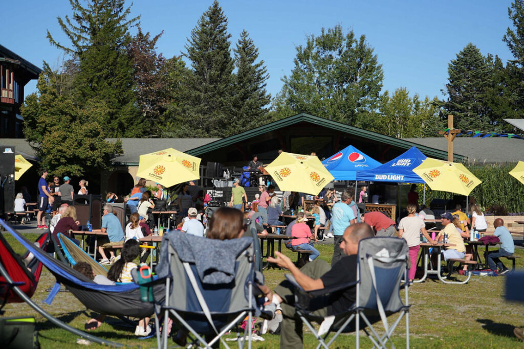 Base area block party at Mount Snow