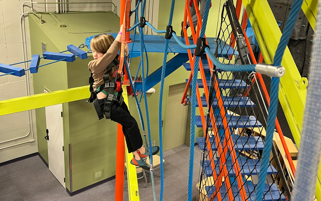 Ropes course at Clips and Reel at Jay Peak