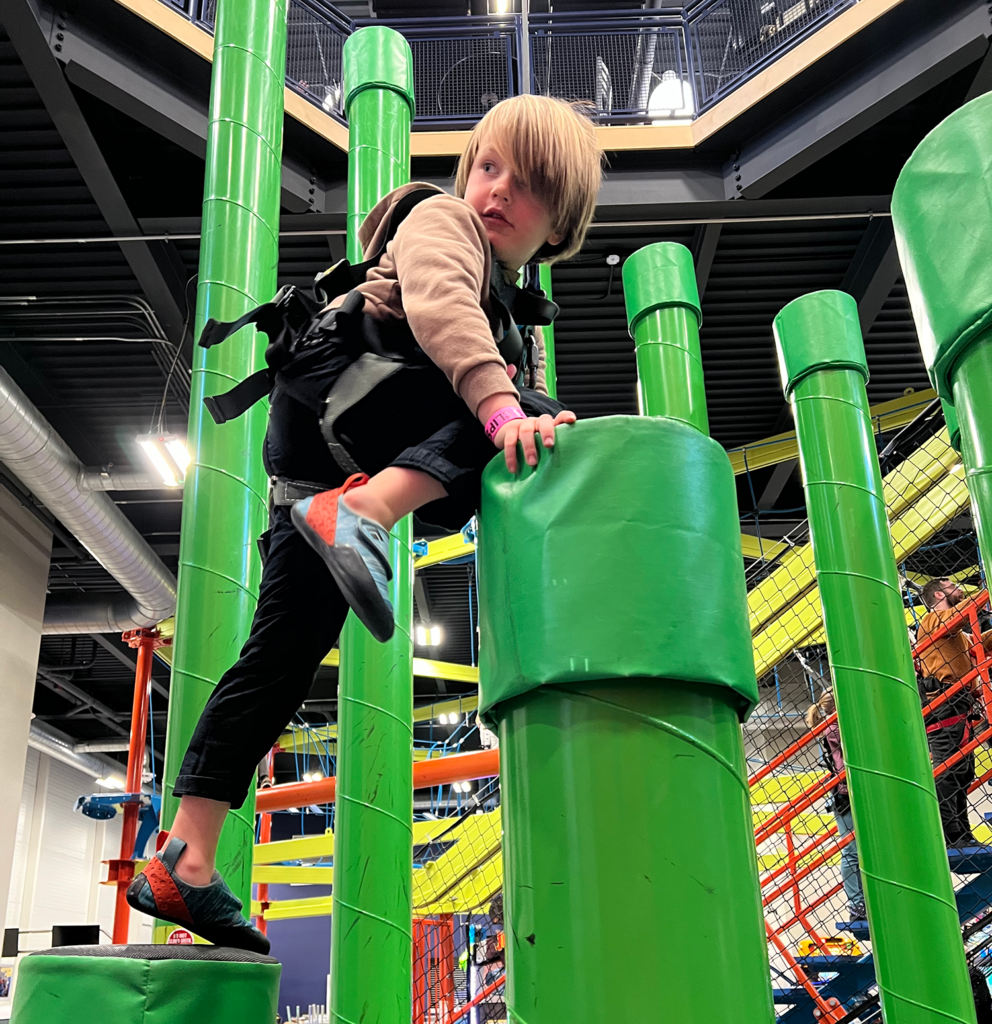 Tower climb at Clips and Reel at Jay Peak