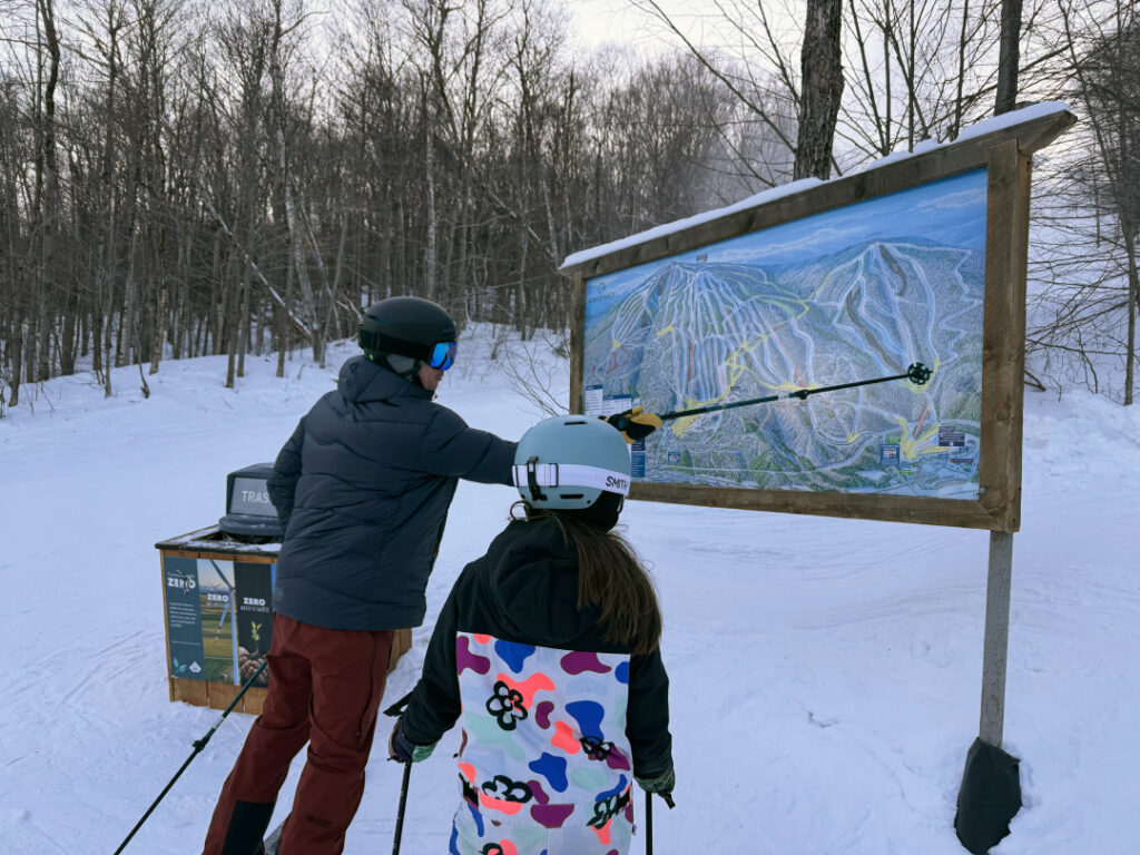 Okemo signage on mountain