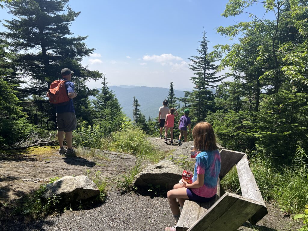 Burke Mountain hiking lookout