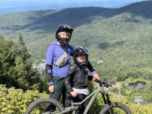 Downhill mountain biking with kids at Bolton Valley