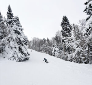 skiing at burke mountain