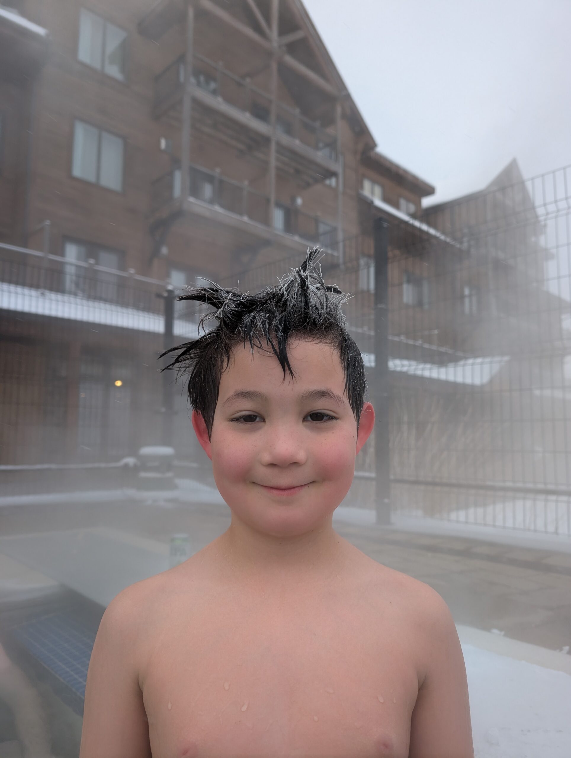 Hot tub for families at Burke