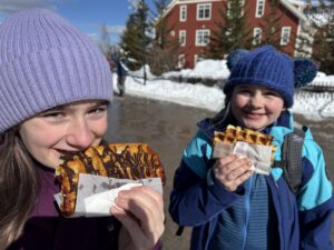 Waffle Cabin waffles at Sugarbush Resort, Vermont