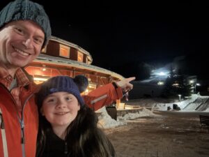 Grooming time at Sugarbush ski area in Vermont