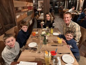Dinner at Mountain Top Resort in Vermont