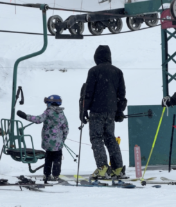 Kids first single chair at Mad River Glen