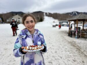 Waffle cabin at Smuggs, Vermont