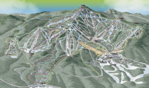 Trail map of Killington