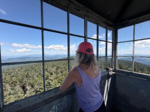 Fire Tower at Stratton Mountain in Vermont in summer