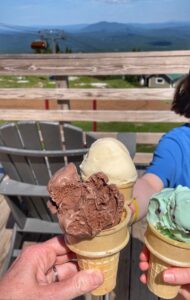 Ice cream at the summit at Okemo Mountain Resort