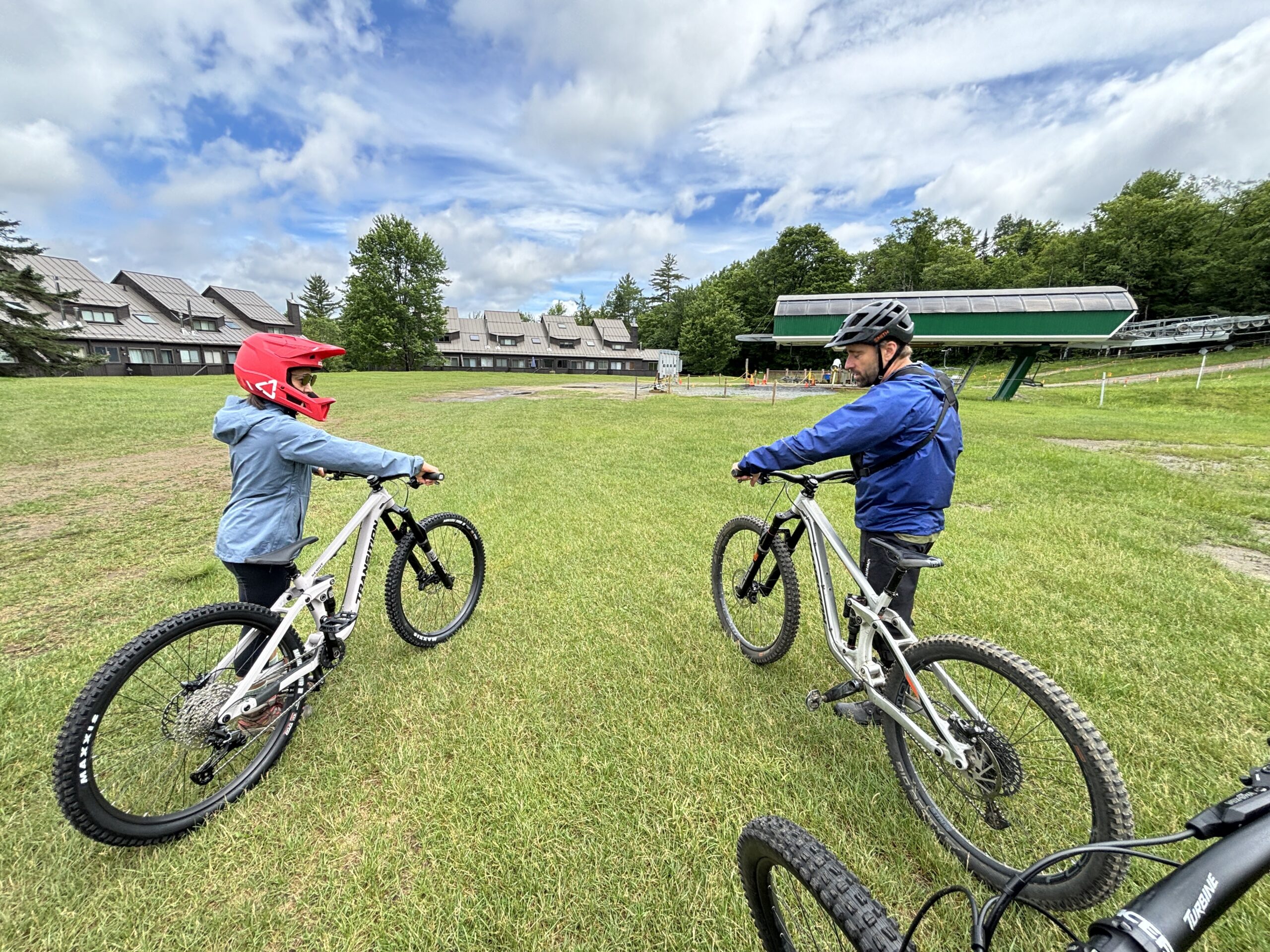 Mountain biking at Burke Mountain